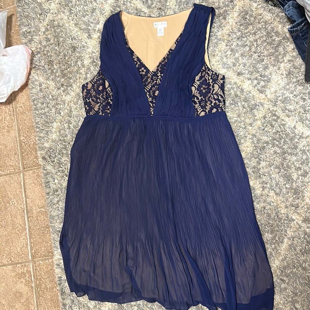 Motherhood Maternity Navy Blue Dress